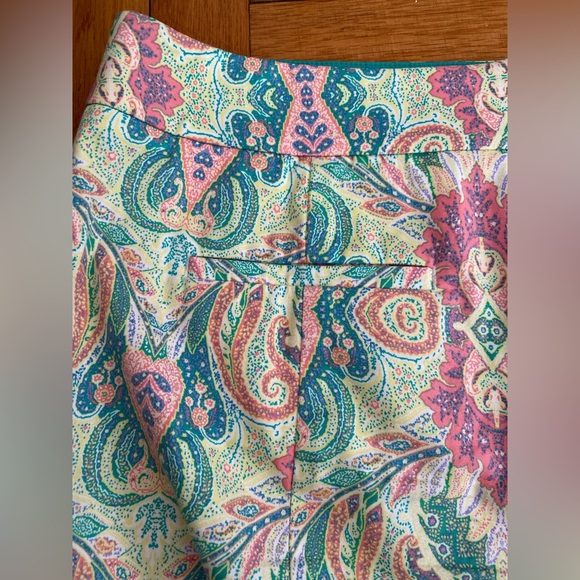 Ann Taylor Loft Madison Skirt Pink Blue White Size 12 - Picture 7 of 10